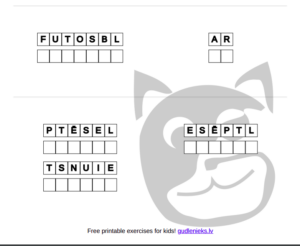 Example for Latvian language: sports activities – decode words without translation