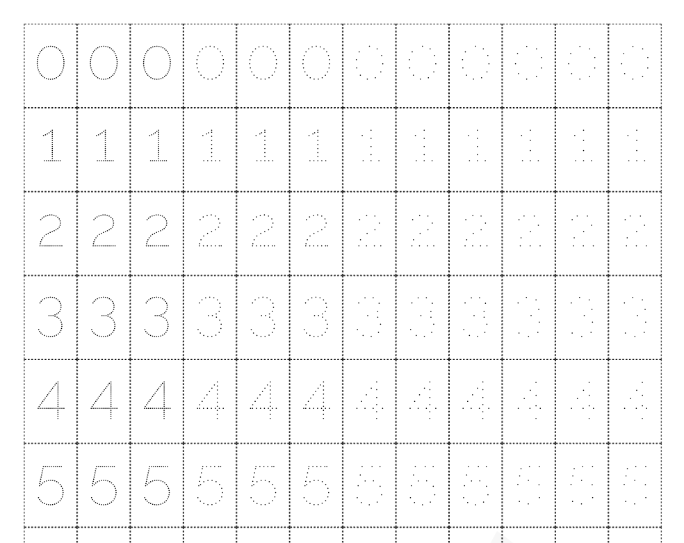 Пример задач для дошкольников - Учитесь писать цифры — соедини точки