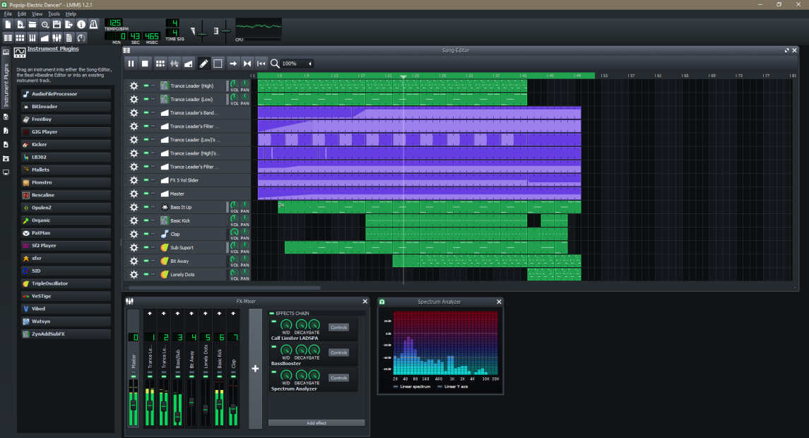 LMMS - Linux Multimedia studio screenshot