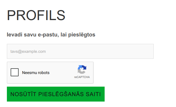 Pielsēgšanās profilam
